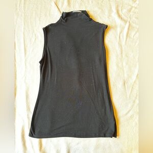 APRLL Sleeveless Mock Neck Top XL | Minimalist Black Layering